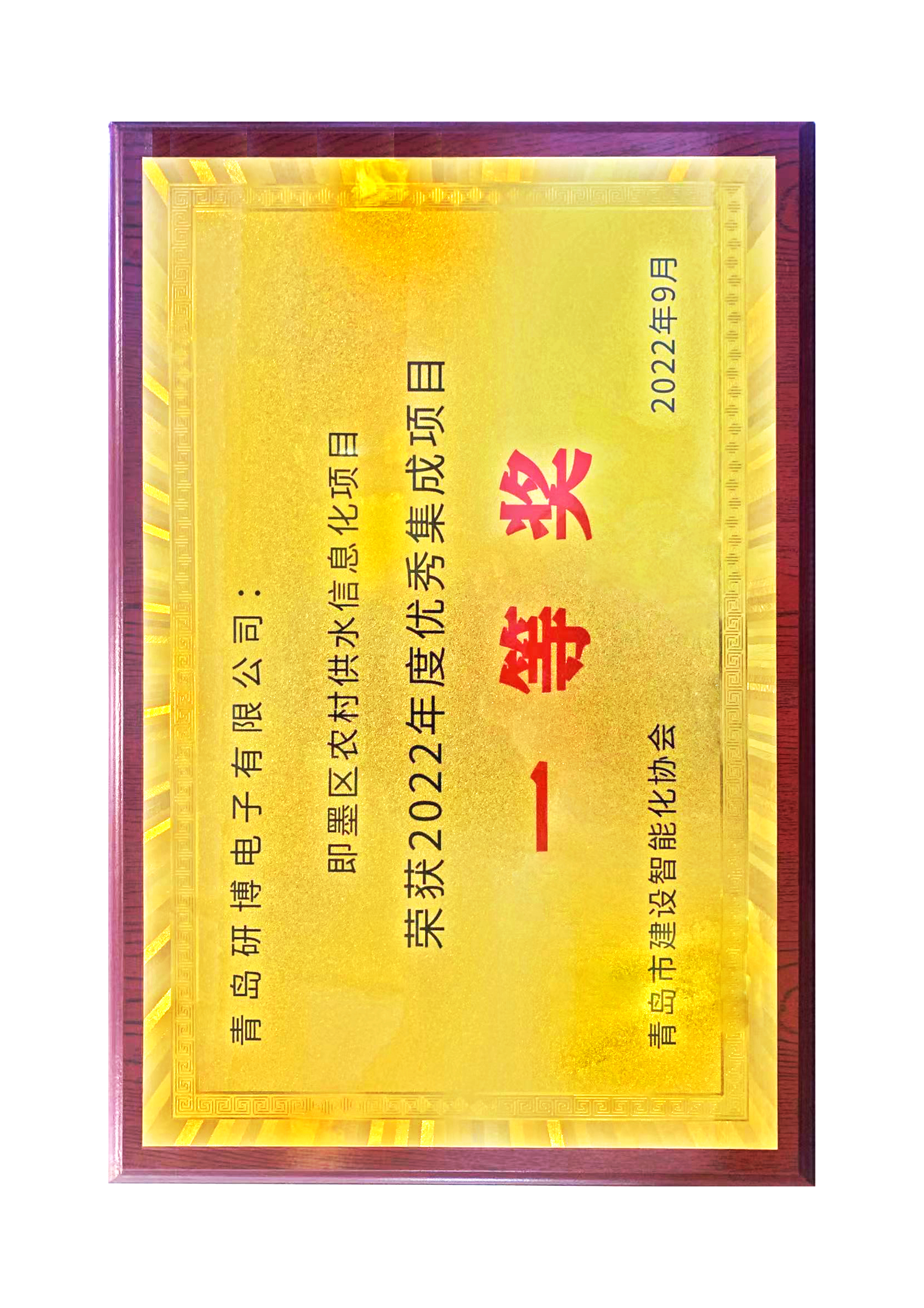 2022年度优秀集成项目一等奖-即墨区农村供水信息化